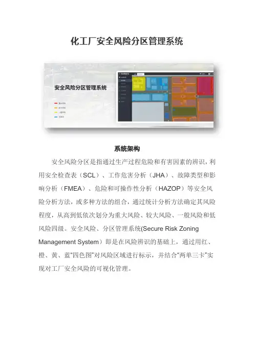 化工厂安全风险分区管理系统