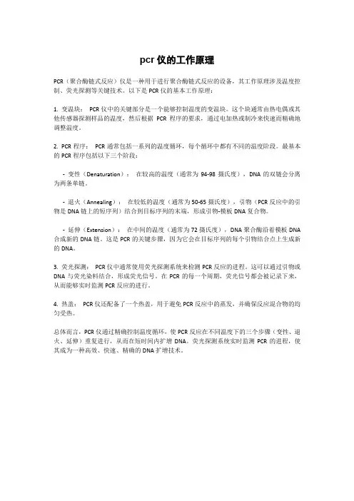 pcr仪的工作原理
