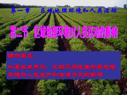 (完整)中图版高中地理必修第节区域地理环境对人类活动的影响精品PPT资料精品PPT资料