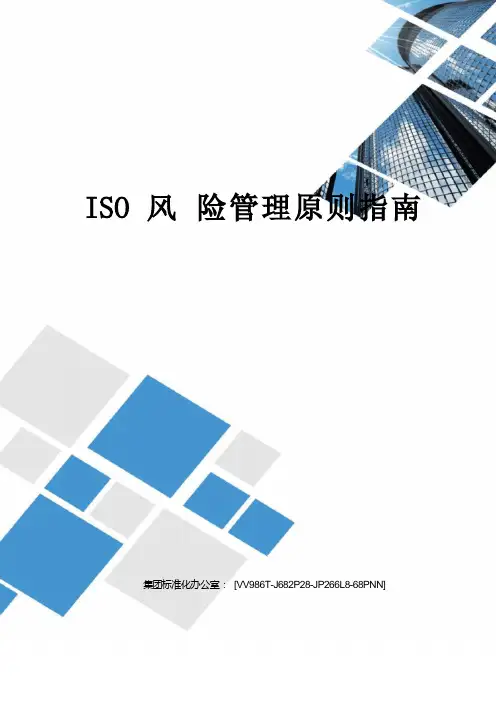 ISO风险管理原则指南完整版