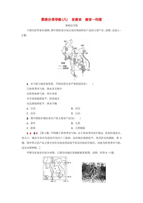 2018版高考地理大一轮复习 第3部分 世界地理 第2章 世界地理分区和主要国家 第3讲 图表分