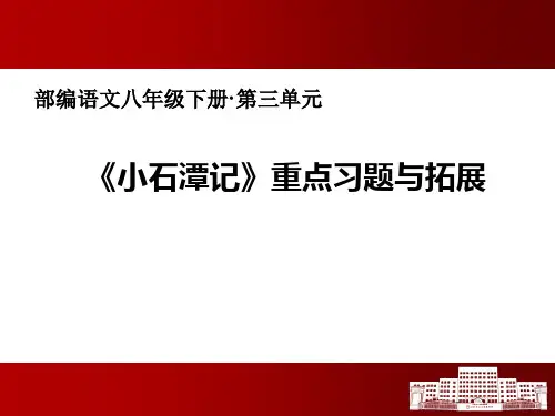 部编语文八年级下册·第三单元《小石潭记》重点习题与拓展 必考知识点 PPT