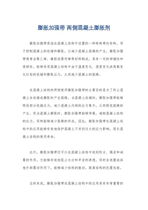 膨胀加强带 两侧混凝土膨胀剂