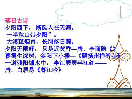 《西部地平线上的落日》分析精选课件PPT