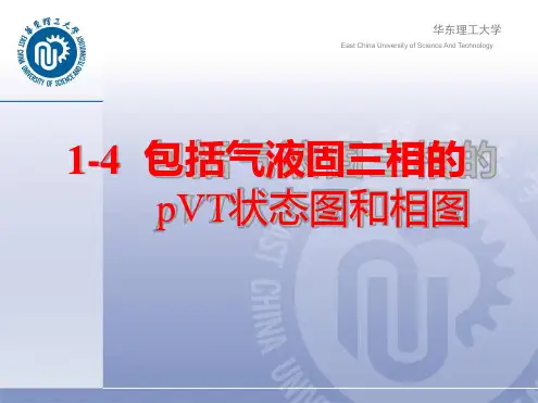 物理化学第一章包括气液固三相的PVT状态图和相图