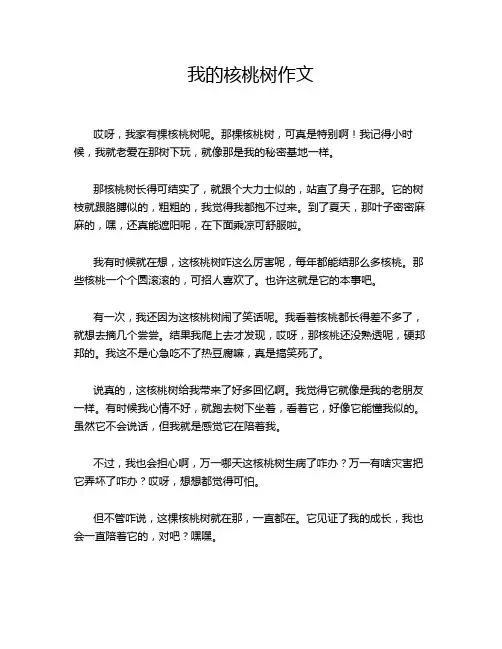 我的核桃树作文