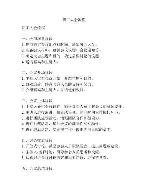 职工大会流程