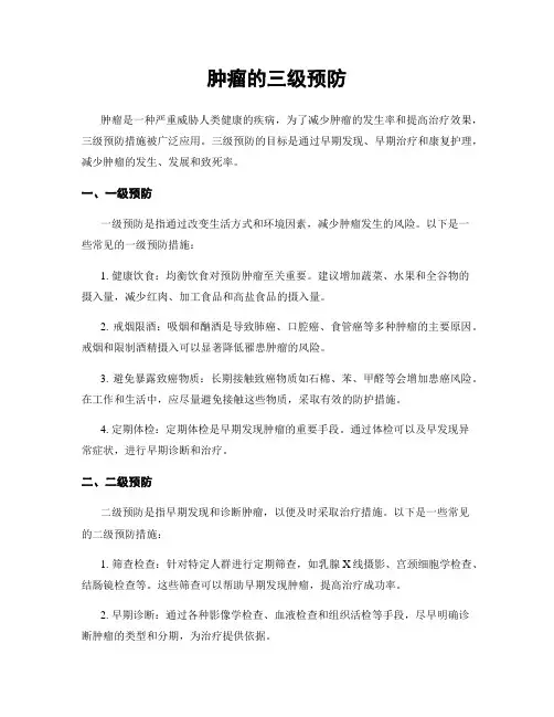 肿瘤的三级预防
