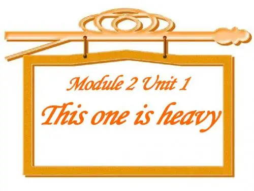 《This one is heavy》优选公开课件4