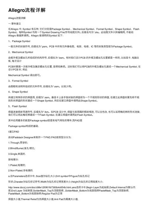 Allegro流程详解