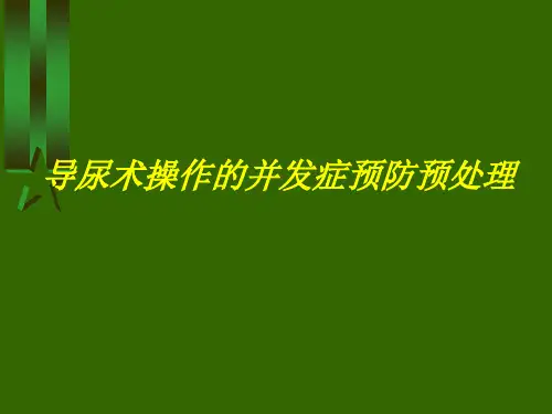 导尿术操作并发症的预防与处理