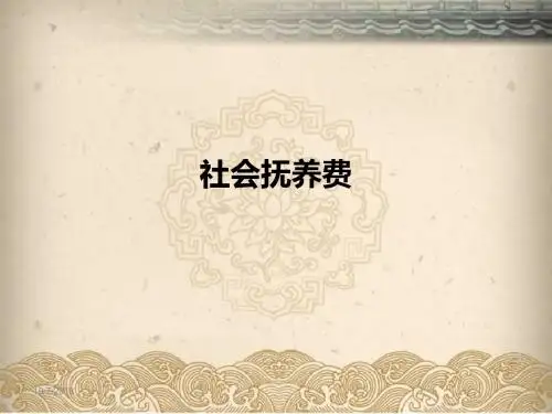 社会抚养费