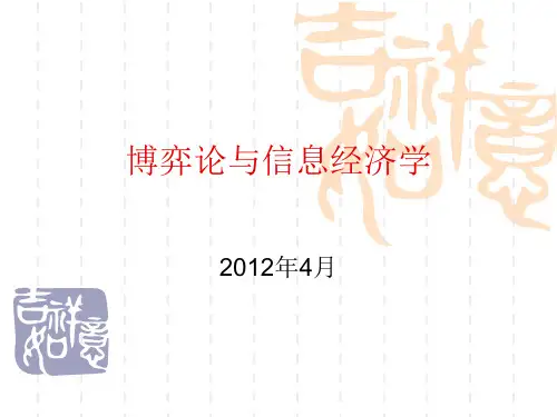 博弈论1导论