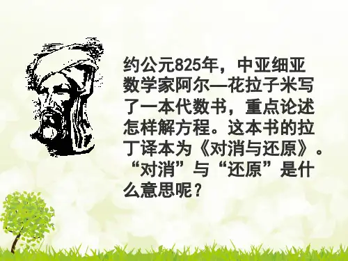 一元一次方程的解法(公开课)资料讲解