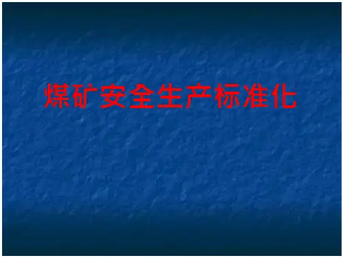 煤矿安全生产标准化2017