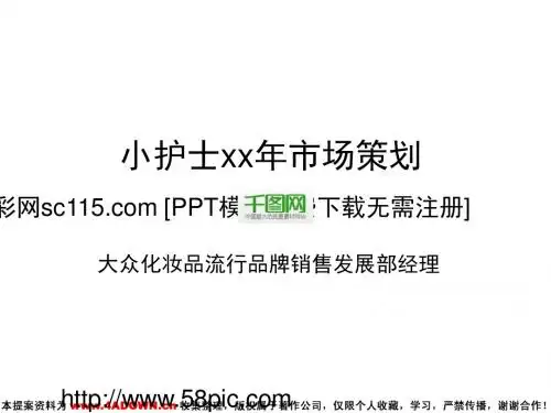 化妆品牌市场销售策划PPT模板