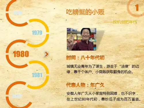 改革开放以来的暴富机会
