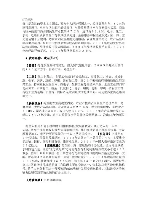 荷兰经济