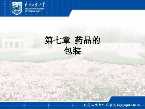 第七章  药品的包装ppt课件