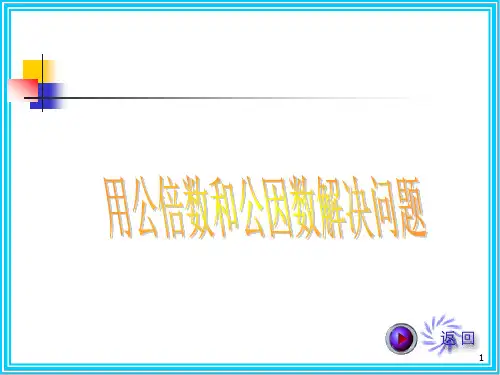 用公倍数和公因数解决问题PPT幻灯片课件