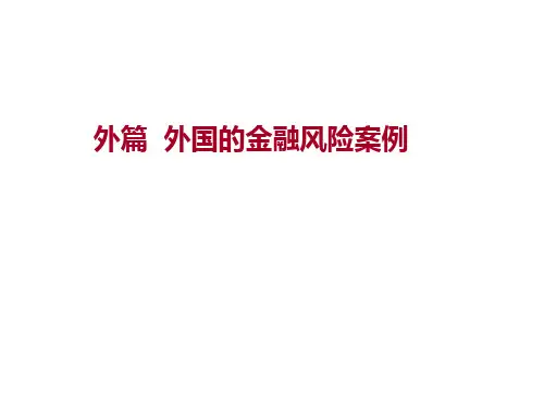 案例分析 AIG危机