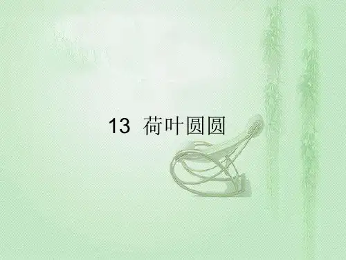 统编版一年级语文下册13荷叶圆圆课件(共27张PPT)