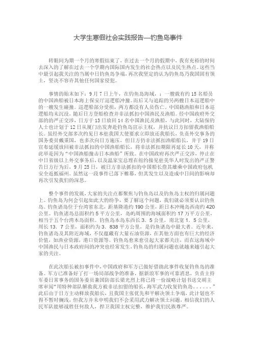 扬州大学大学生寒假社会实践报告