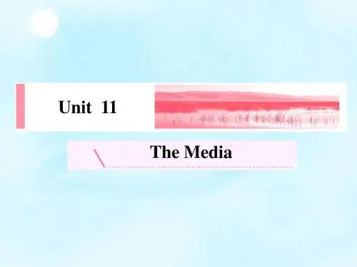 北师大版高中英语必修四Unit 11《The Media》ppt研习考点课件
