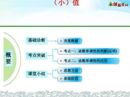 函数的单调性与最大(小)值PPT优秀课件1