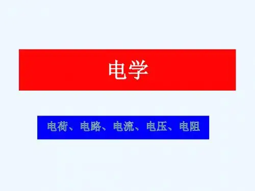物理人教版九年级全册《电学》
