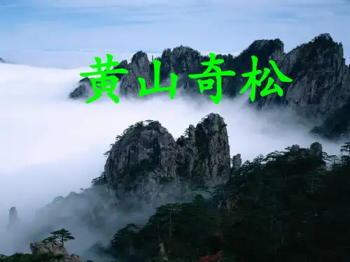 五年级上册语文课件-16 黄山奇松｜苏教版 (共40张PPT)