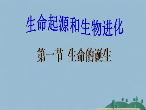 【苏教版】生物八级上册：《生命的诞生》课件张(共20张PPT)