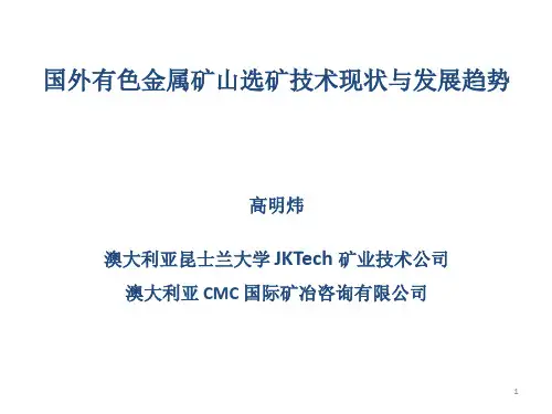 1 国外有色金属矿山选矿技术现状与发展趋势