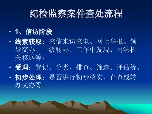 纪检监察案件查处讲稿课件