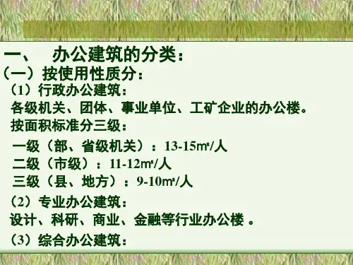 办公建筑的分类