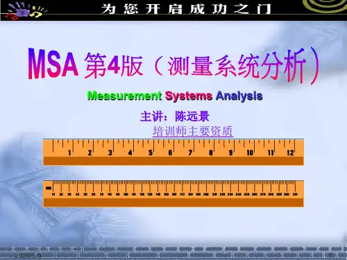MSA培训教材(完整)