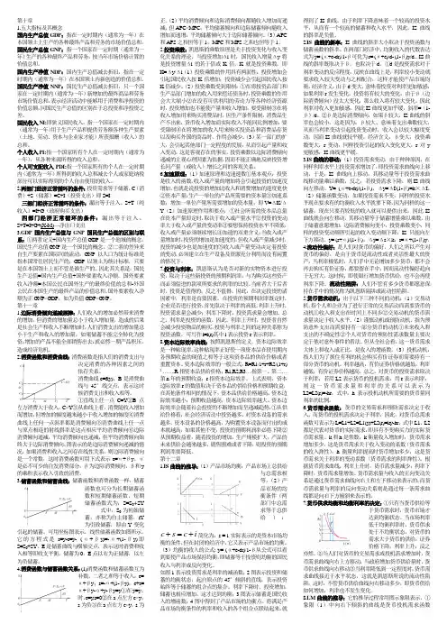 宏观经济学笔记缩印版(全)