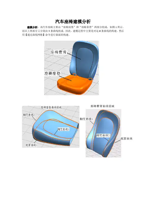 汽车座椅建模步骤