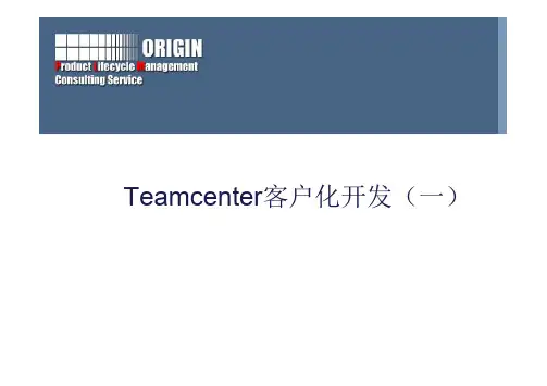 Teamcenter8.1java开发培训(1)