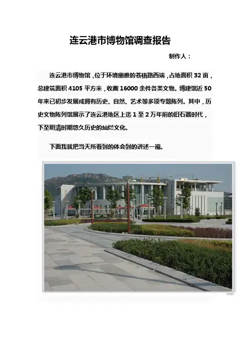 连云港市博物馆调查报告