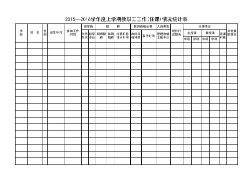 任课统计样表2016.3(全)