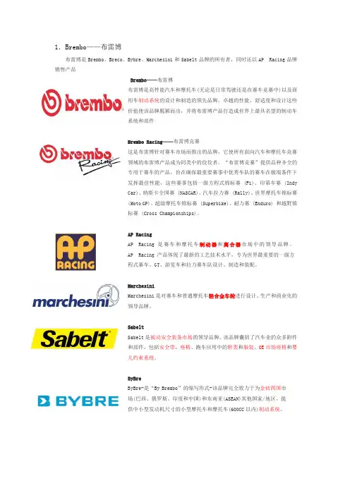 汽车相关名词解释