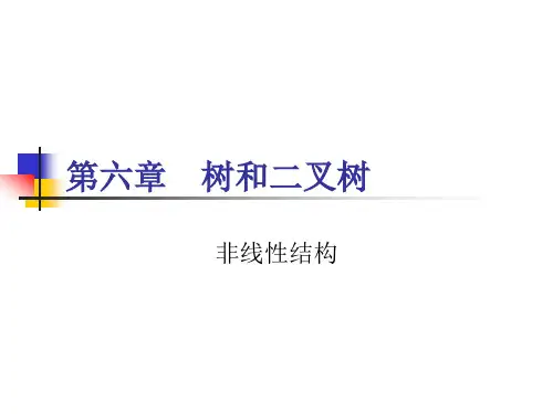 数据结构讲义(严蔚敏版)第六章 树和二叉树