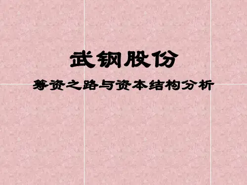 武钢股份筹资之路与资本结构分析