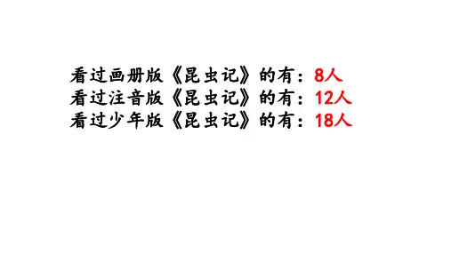 名著导读《昆虫记》：科普作品的阅读课件(共23张幻灯片)