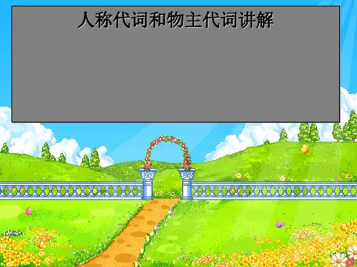 小学英语人称代词和物主代词讲解