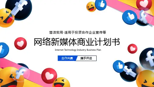 网络新媒体商业项目计划书PPT