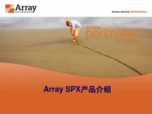 Array SPX产品介绍(课堂PPT)