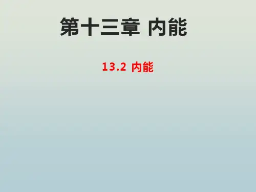 人教版初中物理内能教学课件2
