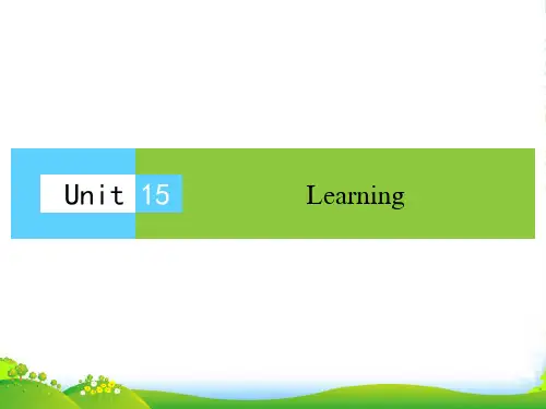 高中(北师大版)英语必修5课件：unit 15 section 1